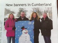 Cumberland banners  Working together with the village association in the concept, design and production of seasonal banners for along the main corridor of Cumberland